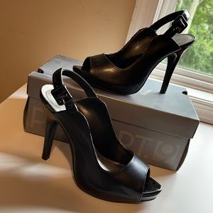 APT 9 Sling Back Peep Toe Heel